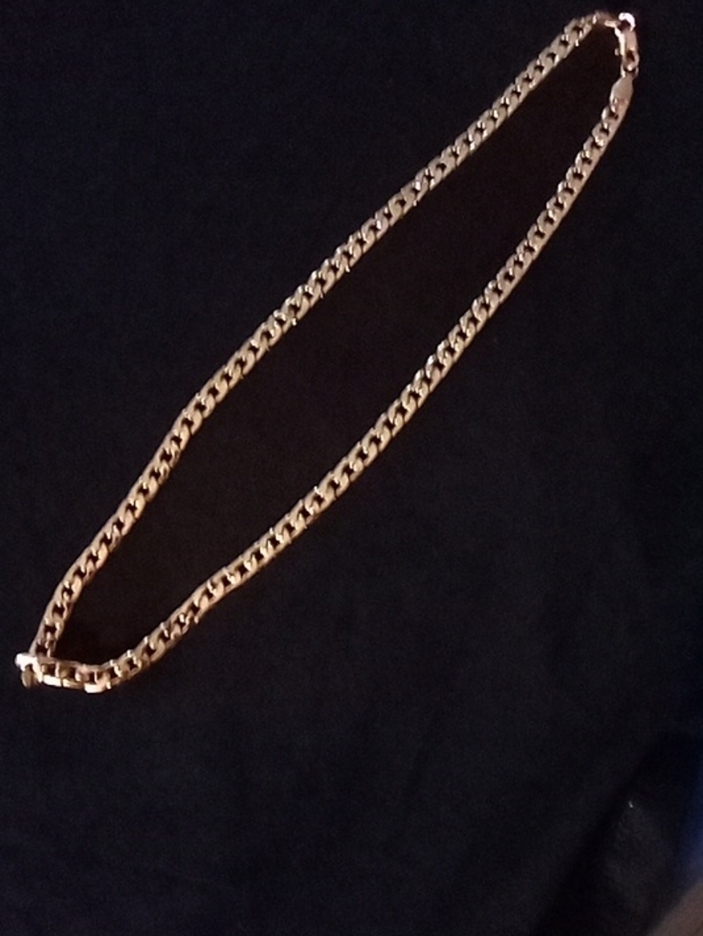 Gold Tone Men’s Cuban Link Chain Necklace